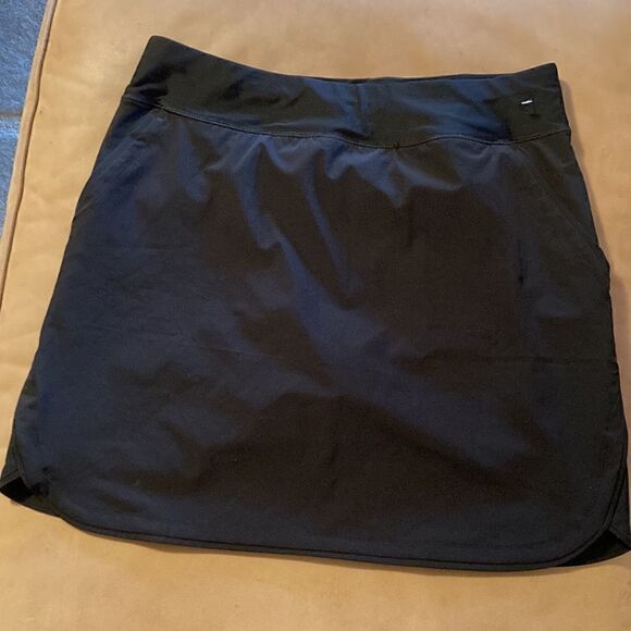 Land's End Swim Plus Standard size Quikdry skirt shorts pockets adjust blk Var - Picture 8 of 13